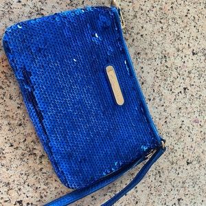 Michael Kors Blue Sequin Wristlet